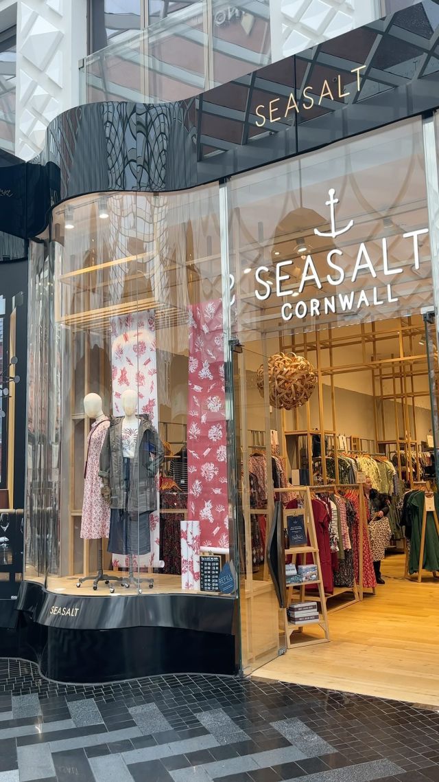 @seasaltcornwall latest collection captures the vibrant colours of life beneath the waves 🌊 

From botanical illustrations on spring dresses to organic cotton tops in soft tidal tones, embrace spring inside the Victoria Gate store. 

📍S30 Victoria Gate